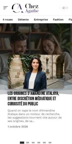 Anteprima del sito Chez Agathe, referenziato per la pubblicazione di articoli sponsorizzati