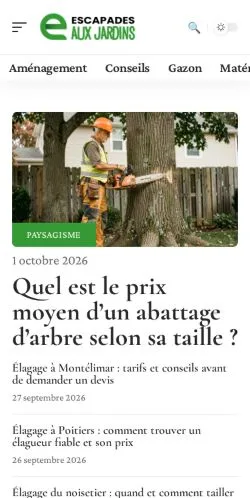 Forhåndsvisning af Escapades aux Jardins, opført til udgivelse af sponsorerede artikler