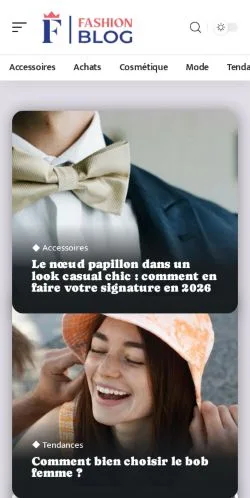 Forhåndsvisning af Fashion Blog, opført til udgivelse af sponsorerede artikler