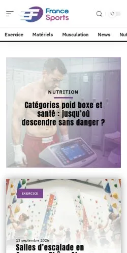 Forhåndsvisning af France Sports, opført til udgivelse af sponsorerede artikler