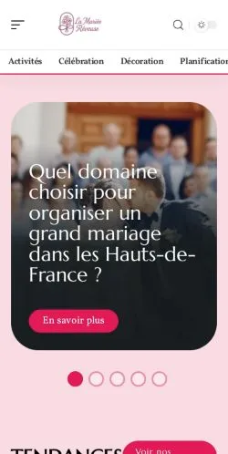 Vorschau der Website La Mariée Rêveuse, gelistet für die Veröffentlichung gesponserter Artikel