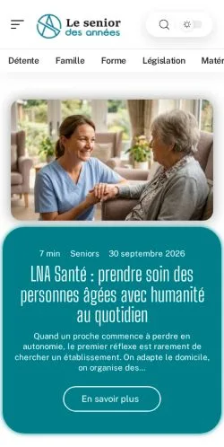 Forhåndsvisning af Le Senior des Années, opført til udgivelse af sponsorerede artikler
