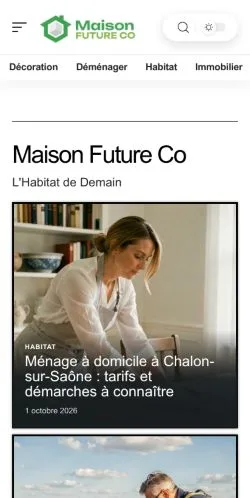 スポンサード記事の掲載先として登録されたMaison Future Coのサイトプレビュー
