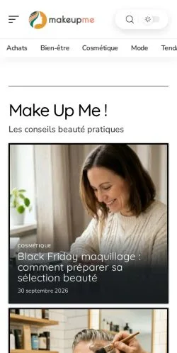 Anteprima del sito Make Up Me !, referenziato per la pubblicazione di articoli sponsorizzati