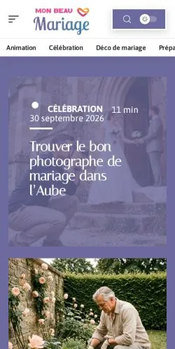 Anteprima del sito Mon Beau Mariage, referenziato per la pubblicazione di articoli sponsorizzati