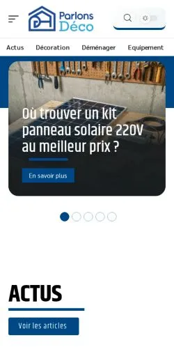 Anteprima del sito Parlons Déco, referenziato per la pubblicazione di articoli sponsorizzati
