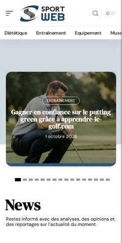 Anteprima del sito Sport Web, referenziato per la pubblicazione di articoli sponsorizzati