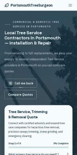 Forhåndsvisning af PortsmouthTreeSurgeon, opført til udgivelse af sponsorerede artikler