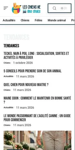 Preview of the Animaux Actu website, listed for sponsored article publication