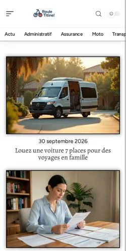 스폰서 기사 게재 매체로 등록된 Roule Titine Mag 사이트 미리보기