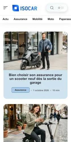 Anteprima del sito Isocar Auto News, referenziato per la pubblicazione di articoli sponsorizzati