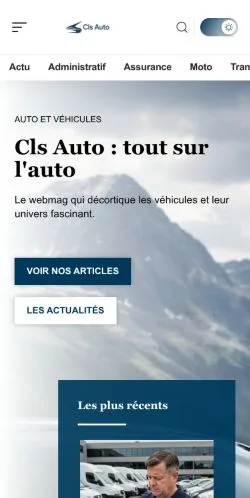 Anteprima del sito CLS Auto, referenziato per la pubblicazione di articoli sponsorizzati