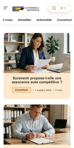Anteprima del sito Automobile Référence, referenziato per la pubblicazione di articoli sponsorizzati