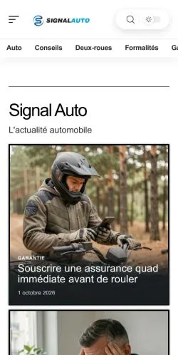 Anteprima del sito Signal Auto News, referenziato per la pubblicazione di articoli sponsorizzati