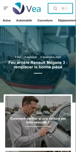 Anteprima del sito Vea Auto Blog, referenziato per la pubblicazione di articoli sponsorizzati