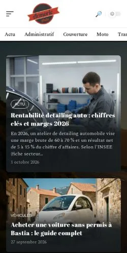 スポンサード記事の掲載先として登録されたArmoric Auto Actuのサイトプレビュー