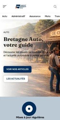 Vista previa del sitio Legrand Bretagne Auto, referenciado para publicar artículos patrocinados