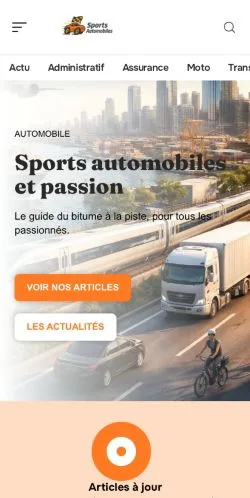 Vista previa del sitio Sports Automobiles, referenciado para publicar artículos patrocinados
