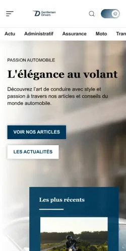 Anteprima del sito Gentlemen Drivers, referenziato per la pubblicazione di articoli sponsorizzati