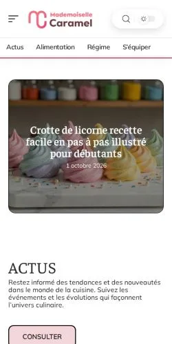 Anteprima del sito Mademoiselle Caramel, referenziato per la pubblicazione di articoli sponsorizzati