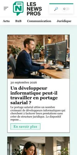 Anteprima del sito News Pros, referenziato per la pubblicazione di articoli sponsorizzati