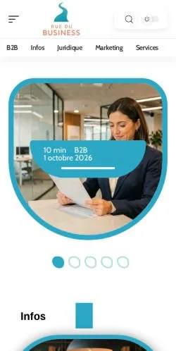 Anteprima del sito Rue Du Business, referenziato per la pubblicazione di articoli sponsorizzati