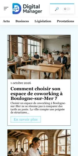 Anteprima del sito Digital Manager, referenziato per la pubblicazione di articoli sponsorizzati