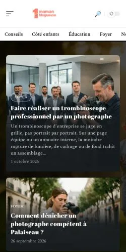 Anteprima del sito 1 Maman Blogueuse, referenziato per la pubblicazione di articoli sponsorizzati