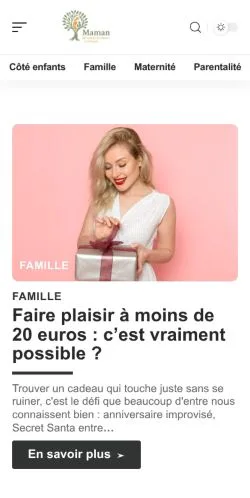 Vorschau der Website Maman Pas Comme Les Autres, gelistet für die Veröffentlichung gesponserter Artikel