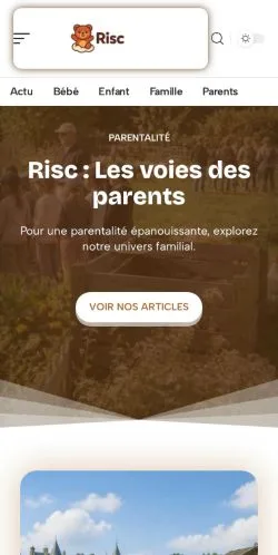 Anteprima del sito Risc Parentalité Épanouissante, referenziato per la pubblicazione di articoli sponsorizzati