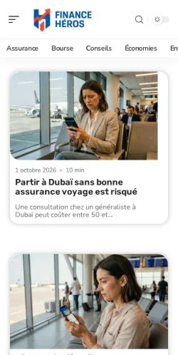 Anteprima del sito Finance Héros, referenziato per la pubblicazione di articoli sponsorizzati