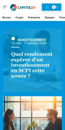 Anteprima del sito Capitolex Actualités, referenziato per la pubblicazione di articoli sponsorizzati