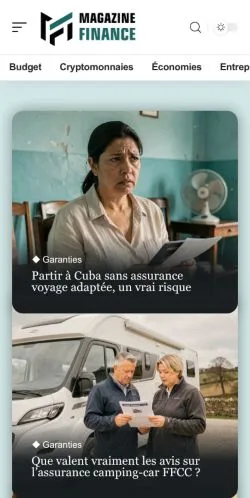 Anteprima del sito Magazine Finance, referenziato per la pubblicazione di articoli sponsorizzati