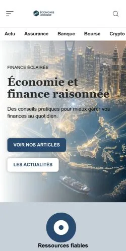 Anteprima del sito Économie Logique, referenziato per la pubblicazione di articoli sponsorizzati