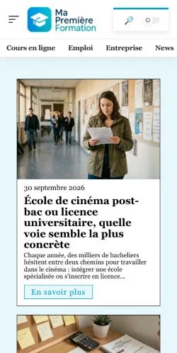 Anteprima del sito Ma Première Formation, referenziato per la pubblicazione di articoli sponsorizzati