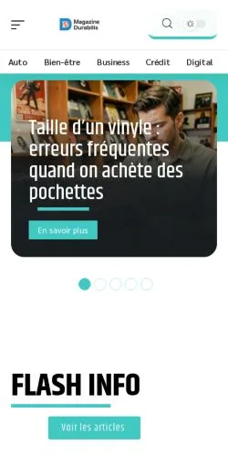 スポンサード記事の掲載先として登録されたMagazine Durabilisのサイトプレビュー