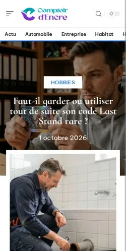 Vorschau der Website Comptoir d'Encre, gelistet für die Veröffentlichung gesponserter Artikel