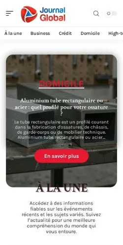 Anteprima del sito Journal Global, referenziato per la pubblicazione di articoli sponsorizzati
