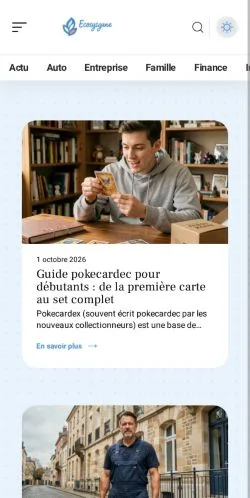 스폰서 기사 게재 매체로 등록된 Ecosysgame Le Mag 사이트 미리보기