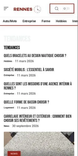 스폰서 기사 게재 매체로 등록된 Rennes 17h20 사이트 미리보기