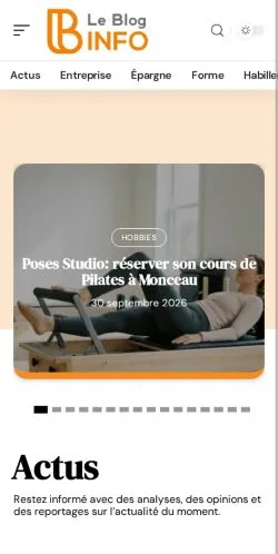 スポンサード記事の掲載先として登録されたLe Blog Infoのサイトプレビュー