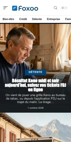 Anteprima del sito Foxoo News, referenziato per la pubblicazione di articoli sponsorizzati