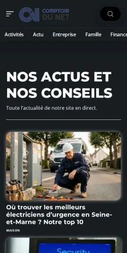 Vorschau der Website Comptoir Du Net, gelistet für die Veröffentlichung gesponserter Artikel