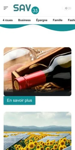 Anteprima del sito SAV 35, referenziato per la pubblicazione di articoli sponsorizzati
