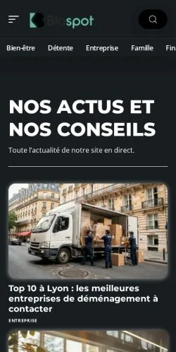 Anteprima del sito Blospot Actualité, referenziato per la pubblicazione di articoli sponsorizzati