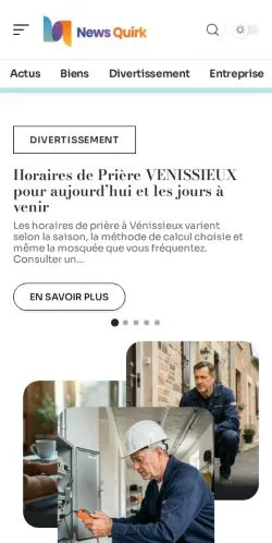 Anteprima del sito News Quirk, referenziato per la pubblicazione di articoli sponsorizzati
