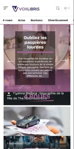 Anteprima del sito Vox Libris, referenziato per la pubblicazione di articoli sponsorizzati