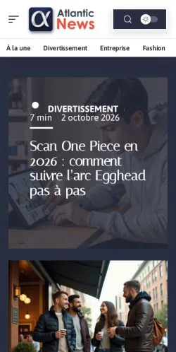 Anteprima del sito Atlantic News, referenziato per la pubblicazione di articoli sponsorizzati