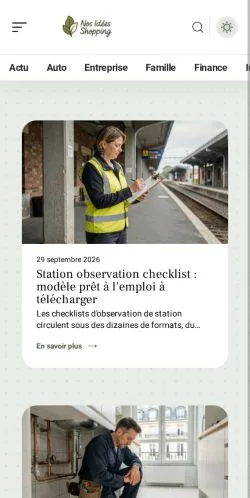Anteprima del sito Nos Idées Shopping, referenziato per la pubblicazione di articoli sponsorizzati