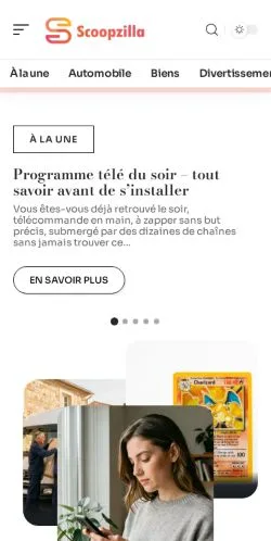 Anteprima del sito Scoopzilla, referenziato per la pubblicazione di articoli sponsorizzati